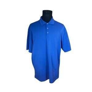 Nike Golf Men's Solid Blue Fit Dry Short Sleeve Polo Shirt XL